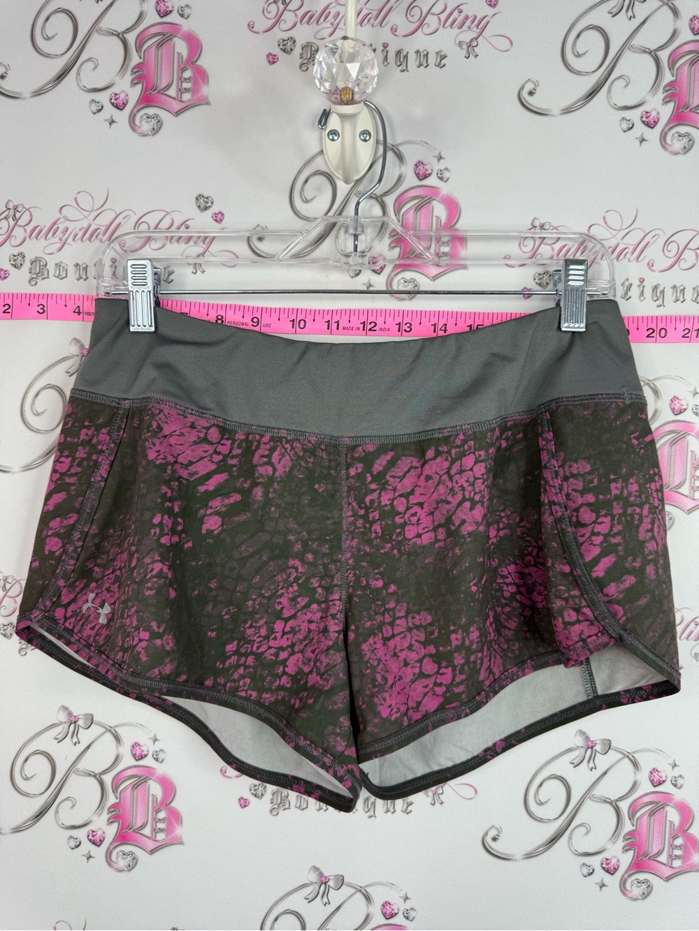 Under Armour Women’s Pink & Charcoal Athletic Performance Shorts